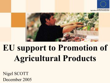 EU support to Promotion of Agricultural Products