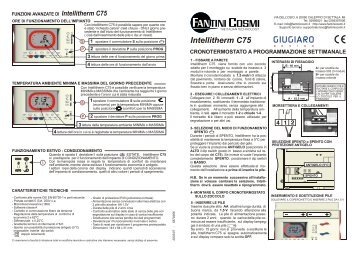 Istruzioni C75 - Fantini Cosmi