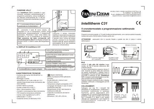 Intellitherm C31 - Fantini Cosmi