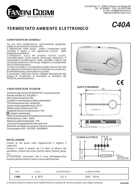 Gestione integrata del comfort secondo Fantini Cosmi - Infoimpianti