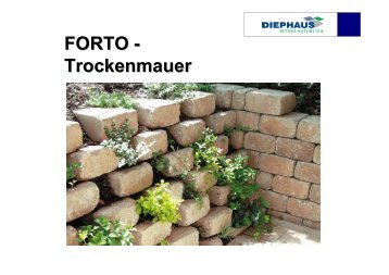 FORTO - Trockenmauer - Diephaus