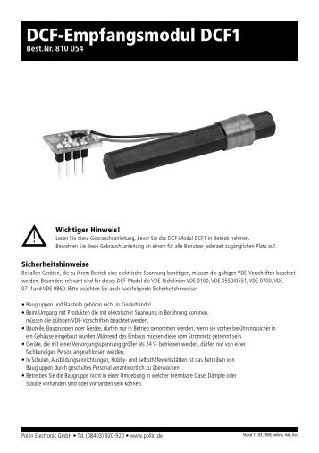 DCF-Empfangsmodul DCF1 - Fingers elektrische Welt