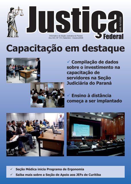 CapacitaÃ§Ã£o em destaque - JustiÃ§a Federal