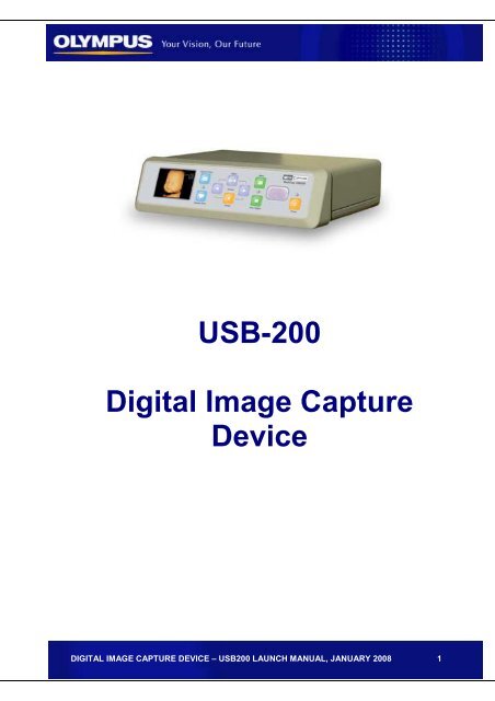 USB-200 launch manual - Olympus