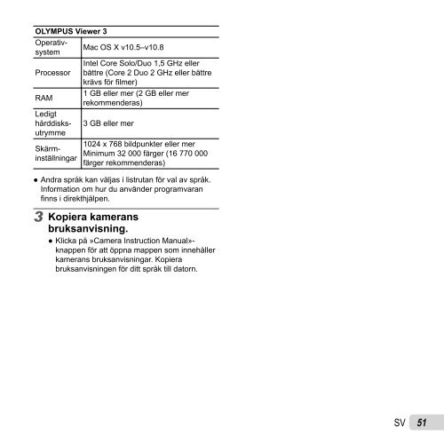 Bruksanvisning SZ-16/DZ-105 - Olympus - Europe