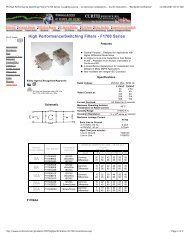 RFI High Performance Switching Filters F1700 ... - Partsprocurement