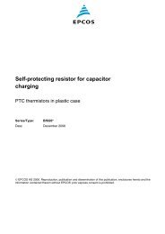 Self-protecting resistor for capacitor charging PTC thermistors in ...