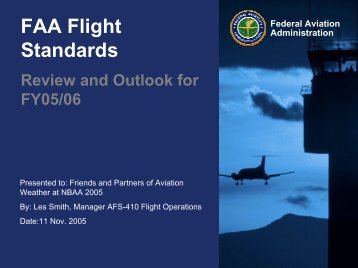 FAA Flight Standards - RAL