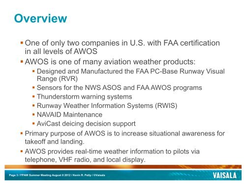 AWOS: How Are METARs Generated?