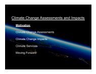 Climate Change Assessments and Impacts