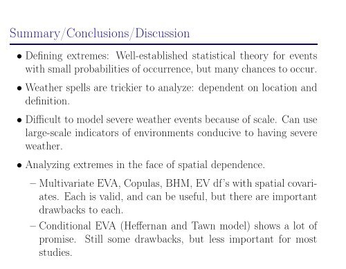 Predicting and evaluating extreme weather events