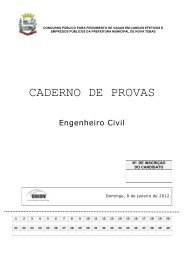CADERNO DE PROVAS - Concursos - Uniuv