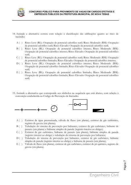 CADERNO DE PROVAS - Concursos - Uniuv