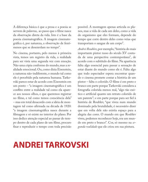 ANDREI TARKOVSKI - Instituto Moreira Salles