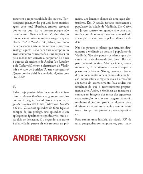 ANDREI TARKOVSKI - Instituto Moreira Salles