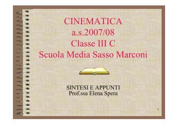 CINEMATICA a.s.2007/08 Classe III C Scuola Media ... - KidsLink