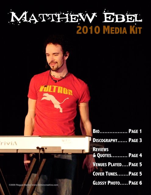 2010 media kit - Matthew Ebel