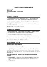 Consumer Medicine Information DISIPAL - Medsafe