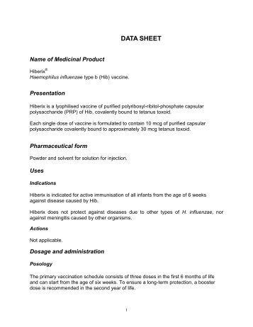 Data Sheet - Medsafe
