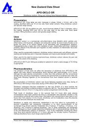 New Zealand Data Sheet APO-DICLO SR - Medsafe