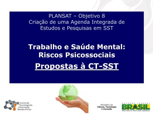 CriaÃ§Ã£o de uma agenda integrada de estudos e pesquisas em SST