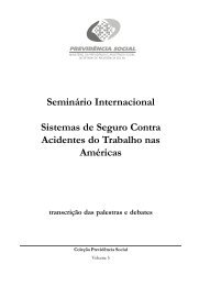 Sistemas de Seguro contra Acidentes do Trabalho nas AmÃ©ricas