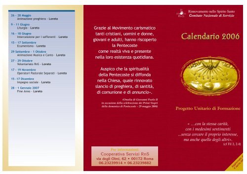 Calendario 2006 - Rinnovamento nello Spirito Santo