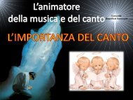 Slide Gianfranco Pesare Importanza del canto - RnS Lombardia