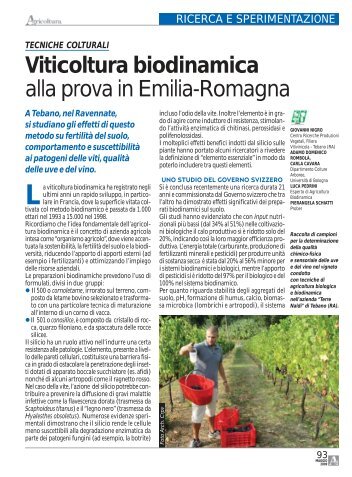 Viticoltura biodinamica alla prova in Emilia-Romagna - Io sono