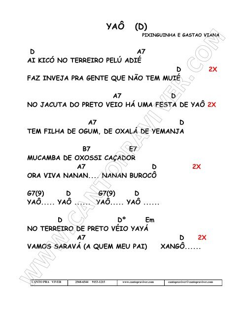 PDF - Canto pra Viver