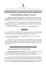 istruzioni per la compilazione della domanda - Comune di Livorno