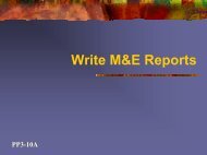 How to Write M&E Reports - GAMET HIV Monitoring & Evaluation ...