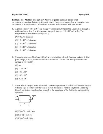 Test 2 - UCF Physics