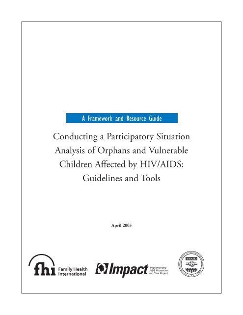 Conducting a Participatory Situation Analysis of.pdf - Global HIV ...