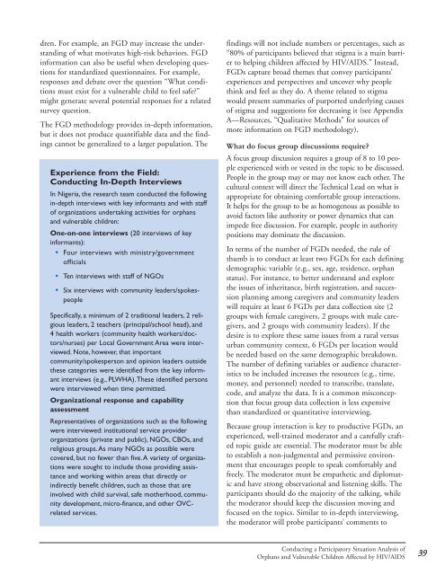 Conducting a Participatory Situation Analysis of.pdf - Global HIV ...