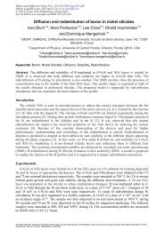 Diffusion and redistribution of boron in nickel silicides - UCF Physics ...