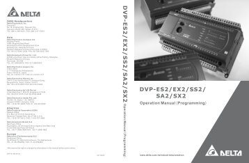 DVP-ES2/EX2/SS2/SA2/SX2 Operation Manual Programming ...