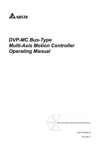 4. Motion Control Instruction - Delta Electronics