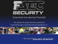 Einen kleinen Auszug aus unserer Arbeit! - F-SEC Security