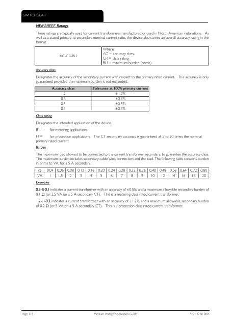 Medium Voltage Application Guide