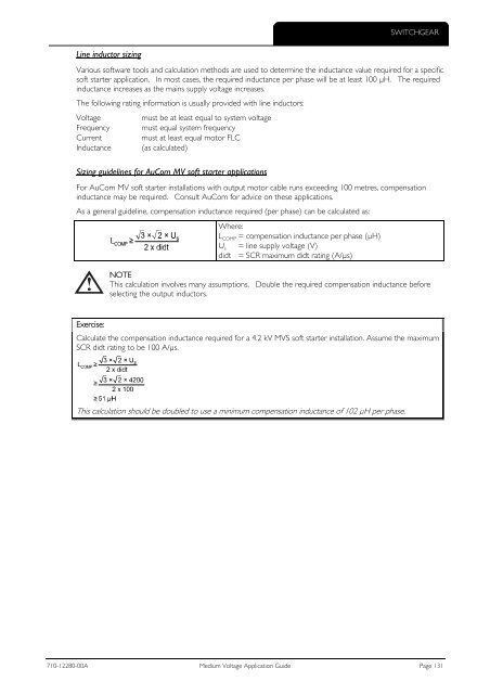 Medium Voltage Application Guide