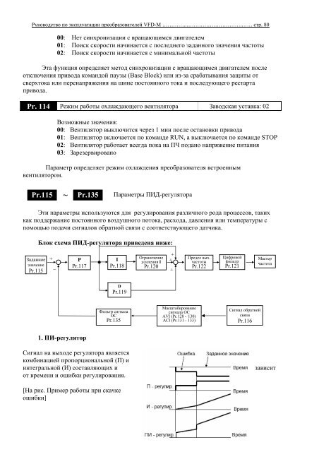 Инструкция по инвертору VFD-M