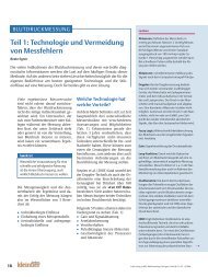 Technologie und Vermeidung von Messfehlern - S + B medVET GmbH