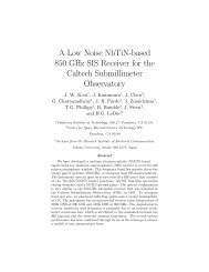 A Low Noise NbTiN-based 850 GHz SIS Receiver for the Caltech ...