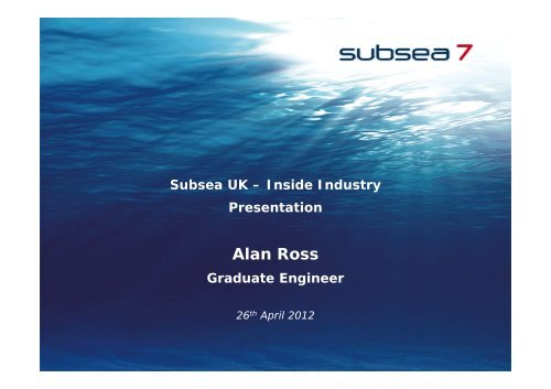 Alan Ross - Subsea UK
