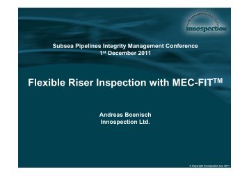 Flexible Riser Inspection with MEC-FIT - Subsea UK