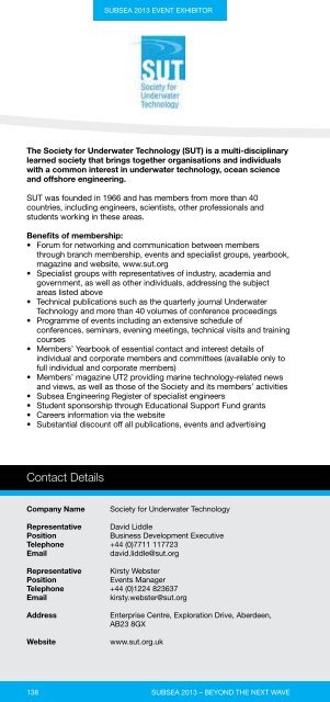 Exhibition Directory - Subsea UK