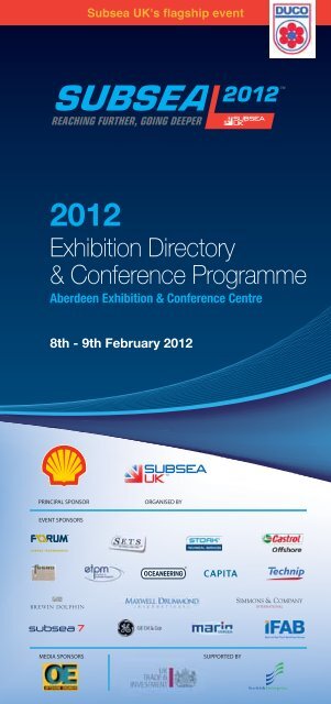 Exhibition Directory & Conference Programme - Subsea UK