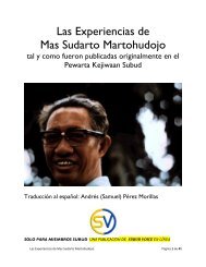 Las Experiencias de Mas Sudarto Martohudojo - Subud Voice