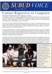 Conteo Regresivo al Congreso - Subud Voice